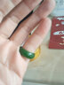 玉石闕 碧玉戒指菠菜綠戒指男女情侶對戒素戒圈尾戒紀(jì)念節(jié)日禮物 17號內(nèi)圈周長62mm(附鑒定證書) 曬單實(shí)拍圖