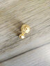 鑫誠(chéng)盛3D硬金999足金烤漆蝴蝶結(jié)鈴鐺粉色可愛小鈴鐺吊墜項(xiàng)鏈?zhǔn)宙?雙宮鈴（會(huì)響）約2.5g 曬單實(shí)拍圖