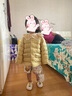 戴維貝拉（DAVE＆BELLA）童裝女童羽絨內(nèi)膽男童羽絨服兒童冬裝90絨保暖衣服幼兒寶寶上衣 灰綠【DB15316】 100 cm（建議身高90-100cm） 曬單實拍圖