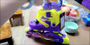乐秀（ROADSHOW）轮滑鞋儿童溜冰滑冰鞋可调节初学者旱冰鞋男女童专业RX1S滑轮鞋 紫黄单鞋【送轮滑包大礼包】 S小码(28-31适合3-6岁) 实拍图