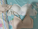 幸棉秀場(chǎng)同款外擴內衣赫本領(lǐng)漫畫(huà)胸小胸顯大聚攏文胸罩女無(wú)鋼圈 淺藍色（2cm+3.5cm杯墊） S （70ABC） 曬單實(shí)拍圖