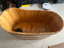 川池（CC）木桶浴桶小戶型成人沐浴泡澡洗澡桶香柏木養(yǎng)生加厚實木可帶蓋加熱 120長*55寬+軟枕+內(nèi)外凳+誤差 2cm 曬單實拍圖