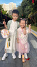 G.DUCKKIDS兒童漢服男童夏季兒童唐裝國學(xué)中國風(fēng)表演出服古風(fēng)小男孩夏裝套裝 云龍漢服綠色geqomki 120碼建議身高110-120cm年齡6-7 曬單實拍圖