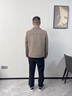 皮爾卡丹（pierre cardin）含羊毛呢外套男士短款雙面尼大衣2025春秋新款男裝呢子夾克 2308卡其色 XL 曬單實(shí)拍圖