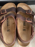 BIRKENSTOCK勃肯德國進(jìn)口男女款牛皮革涂油軟木Milano系踝涼鞋 棕色常規版0034871 39 曬單實(shí)拍圖