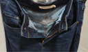 Levi's李維斯女復(fù)古721冬暖系列緊身加厚彈力牛仔褲 藍(lán)色 28/28 曬單實(shí)拍圖