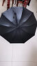 天堂 防紫外线晴雨伞长柄 半自动超大10骨加固商务伞 黑色 实拍图