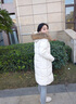 哈曼萊登新國(guó)標(biāo)派克羽絨服女中長(zhǎng)款女士2023冬季新款女裝大毛領(lǐng)白鴨絨過膝 白色【仿貉子毛領(lǐng)】 S（建議80斤-95斤） 曬單實(shí)拍圖