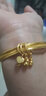 中國黃金（CHINA GOLD）黃金手鐲女三生三世金鐲子實心足金婚慶三金五金 情定三生丨福祿（約30.9g） 60圈口 曬單實拍圖