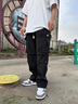 邊七美式高街工裝褲男款秋季潮牌戶(hù)外機能沖鋒褲闊腿寬松直筒休閑長(cháng)褲 【高質(zhì)量升級版】黑色 XL 建議體重120-130斤 曬單實(shí)拍圖