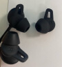 适用Huawei华为FreeLace Pro蓝牙耳机硅胶套耳机套耳塞鲨鱼鳍运动防掉耳帽耳翼耳机配件 曜石黑小号【一对，送收纳盒】 实拍图