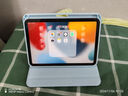 智思慧 適用蘋(píng)果2024款iPad mini7保護套8.3英寸旋轉橫豎支撐透明殼帶筆槽2021款平板迷你6硅膠皮套 藍色 曬單實(shí)拍圖