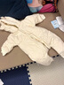 有彩嬰兒棉服秋冬款連體衣冬裝外套寶寶衣服夾棉冬天棉衣外出服抱衣 象牙白 73cm 建議3-6個月 曬單實拍圖