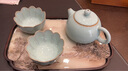 弘寶汝瓷 國工大師王振芳天青西施壺 經(jīng)典汝窯茶壺茶具茶壺附大師證書 曬單實拍圖