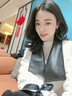 莫代爾夾克外套女2025春秋季新款女裝初高中學(xué)生氣質(zhì)寬松時尚百搭上衣 米白色 L 105-120斤 曬單實拍圖