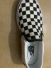 VANS范斯官方 线上专售Asher黑白棋盘格夏日帆布鞋 黑色黑白棋盘格(女款) 34.5 实拍图