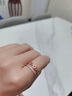 MZMZ彩金戒指女雙層活口玫瑰金時(shí)尚食指戒子情人節(jié)七夕禮物送女友 玫瑰色-活口 曬單實(shí)拍圖