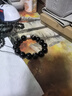 墨馳手工編織黑曜石珠鏈繩金曜石全珠鏈吊墜掛繩彩虹眼項鏈繩男女脖掛 【金曜石】8mm珠鏈 曬單實(shí)拍圖