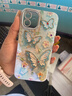 杜梵納 ins藍(lán)光水鉆蝴蝶適用蘋果16promax手機殼iphone15腕帶鏈條16新款12高級感小眾14promax保護套 藍(lán)光水鉆蝴蝶+鏈條 iPhone 12 曬單實拍圖