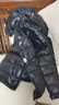 桐系蒙口大鵝冬季瑪雅羽絨服男女新款加厚保暖短款面包服連帽防寒服 黑色（原版） L -3碼（140-160斤） 曬單實(shí)拍圖