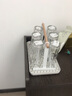 青蘋果 玻璃杯家用杯子水杯套裝客廳家庭透明耐熱泡茶客人喝水茶杯 八角杯高款260ml六只+瀝水盤+架 曬單實(shí)拍圖