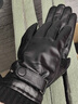 七匹狼真皮手套男士觸屏手套男長(cháng)款冬季保暖防風(fēng)防寒騎行綿羊皮防水手套 黑色款式一 M 曬單實(shí)拍圖