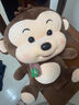 藍詩(shī)諾卡通猴子毛絨玩具公仔玩偶布娃娃小猴子抱枕生肖猴送孩子生日禮物 棕色小猴子 30厘米 曬單實(shí)拍圖
