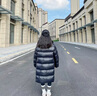 G.DUCKKIDS初中生羽絨服女學(xué)生冬季外套中長(cháng)款2025新款時(shí)尚加厚少女大童冬裝 黑色服 140 cm 曬單實(shí)拍圖