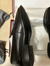 皮爾卡丹（pierre cardin）男鞋亮面羊皮舒軟透氣商務(wù)一腳蹬皮鞋男超輕底瘦腳樂福鞋專柜同款 京漆羊皮輕底偏瘦 40 曬單實拍圖