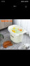 日康（rikang）浴桶 婴儿洗澡盆 儿童洗澡桶泡澡桶 游泳桶赠浴凳 米色 X1001-3 实拍图