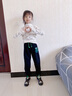 花菈貓女童褲子兒童加絨休閑褲4-12歲中大童女孩運(yùn)動秋冬新款學(xué)生外穿 黑色加絨 150(建議身高145左右) 曬單實(shí)拍圖