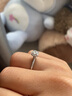 鑫萬福 浪漫手捧花女戒鉆石戒指 求婚訂婚結(jié)婚鉆戒 送女友送老婆禮物 PT950鉑金共51分F-G色（30+21） 曬單實拍圖