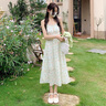 RUIQIUER連衣裙女夏季新款女裝法式溫柔風氣質(zhì)女神范碎花吊帶套裝裙子夏天 套裝 M 曬單實拍圖