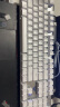 狼蛛（AULA）F2088机械键盘 有线键盘 游戏键盘 104键背光键盘 宏编程 电脑键盘 银白色 青轴 精英版 实拍图