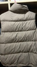 坦博爾羽絨馬甲輕壓短款休閑立領(lǐng)背心羽絨服女外套TD236006 江南灰 2XL (180) 曬單實(shí)拍圖