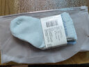 全棉时代婴儿袜子男女童中筒四季棉袜舒适透气 蔚蓝+白+天蓝（3双装)7.5cm 晒单实拍图
