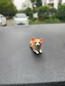 波帝卡斯迷你柯基車(chē)載擺件汽車(chē)內飾車(chē)內飾品可愛(ài)小擺飾狗狗仿真辦公桌桌面 黃色翹臀 曬單實(shí)拍圖
