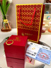 中國黃金（CHINA GOLD）紫荊花戒指女新款足金古法黃金櫻花生日禮物送女友老婆教師節禮物 19號 約0.5g 曬單實(shí)拍圖