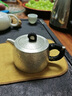 歸銀堂銀壺泡茶壺足銀999手工錘紋井欄純銀沖茶壺高端送禮功夫銀器茶具 冰紋款 270ml+證書(shū)+禮盒 曬單實(shí)拍圖