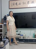 皮爾卡丹（pierre cardin）西裝連衣裙2025夏季新款女裝30-40歲媽m氣質(zhì)減齡假兩件印花套裝裙 杏色 2XL 110-120斤 曬單實拍圖