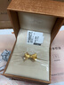 CRD克徠帝黃金戒指女蝴蝶結金戒指女足金999實(shí)心金戒指節日禮物 3.7g 曬單實(shí)拍圖