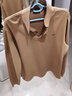 七匹狼【火山巖】長(cháng)袖T恤男裝新款保暖翻領(lǐng)Polo體恤衫衣服男上衣 701(卡其) 2XL 180/96A 曬單實(shí)拍圖