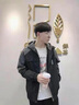 花花公子（PLAYBOY）夾克男士外套新款春秋季韓版潮流休閑上衣服連帽機(jī)能秋冬工裝 灰黑 L 曬單實(shí)拍圖