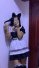 Quelerk*日系女仆裝cos大佬洛麗塔套裝可愛(ài)學(xué)生連衣裙二次元服裝大碼日常 白色六件套+白絲襪 M 曬單實(shí)拍圖