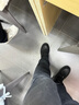 海瀾之家馬丁靴男2025新款秋冬季男士加絨棉鞋百搭女靴情侶款男女同款靴子 黑色 【官方正品】 40 【男女同碼】 曬單實(shí)拍圖