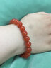 語(yǔ)唐保山南紅冰紅手串紅瑪瑙手鏈河灣料原礦冰透男女款佛珠 【收藏級別】9MM 一物一證 曬單實(shí)拍圖