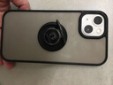 紐為 蘋(píng)果13promax手機殼帶指環(huán)支架一體適用iPhone13Pro膚感磨砂13mini硅膠軟邊 蘋(píng)果13-石墨黑-指環(huán)支架帶車(chē)載磁吸鐵片 曬單實(shí)拍圖