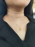 金至福硬金金剛杵足金吊墜男女黃金情侶同款降魔杵掛墜送老婆情人節(jié)禮物 約0.5克 送銀鏈（多退少補） 曬單實拍圖