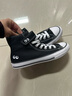 Converse匡威兒童鞋大眼睛圖案高幫魔術(shù)貼男女童帆布鞋A10385C 黑 34 【建議腳長(cháng)21cm】 曬單實(shí)拍圖