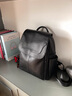 CADUNI KAISER頭層牛皮雙肩包女大容量背包初中高中生大學(xué)生書(shū)包休閑旅游電腦包 黑色 高顏值輕奢通勤出差運動(dòng)旅行 曬單實(shí)拍圖